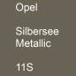 Preview: Opel, Silbersee Metallic, 11S.